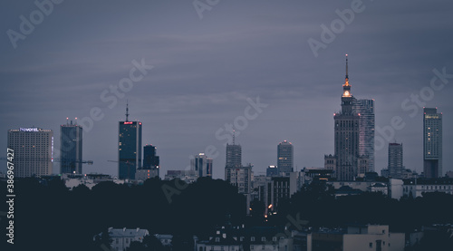 Warszawa panorama miasta 