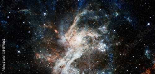 Fototapeta Naklejka Na Ścianę i Meble -  Starry deep outer space. Elements of this image furnished by NASA