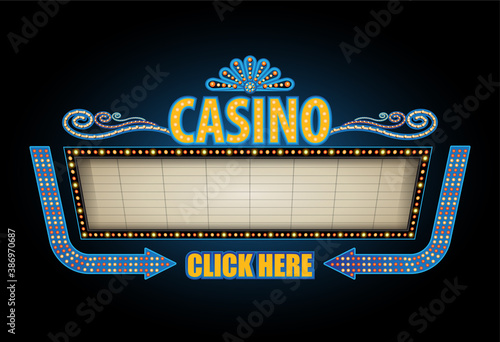 Copyspace vector theater sign banner
