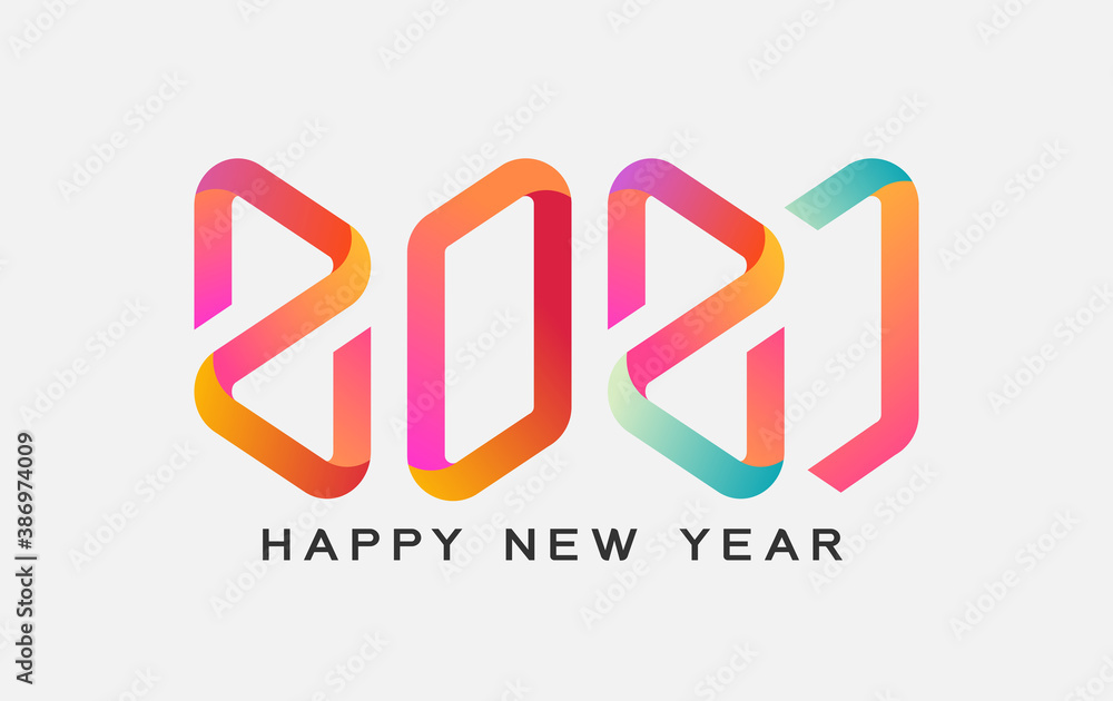 2021 calligraphy with colorful gradient of Happy New Year background for flyers, posters, business decoration sign, brochure, card, banner, postcard. Vector illustration. 2021 calligraphy with colorful gradient of Happy New Year background for flyers, posters, business decoration sign, brochure, card, banner, postcard. Vector illustration.