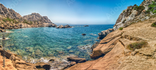 The rocky beach called Moon Valley in northern Sardinia, Italy