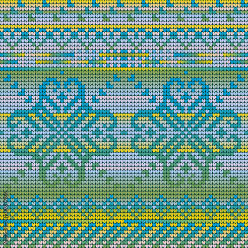 Gradient Seamless Pattern of Christmas Ugly Sweater