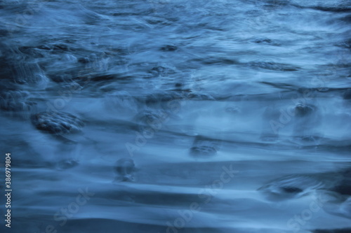 water movement surrealism blue