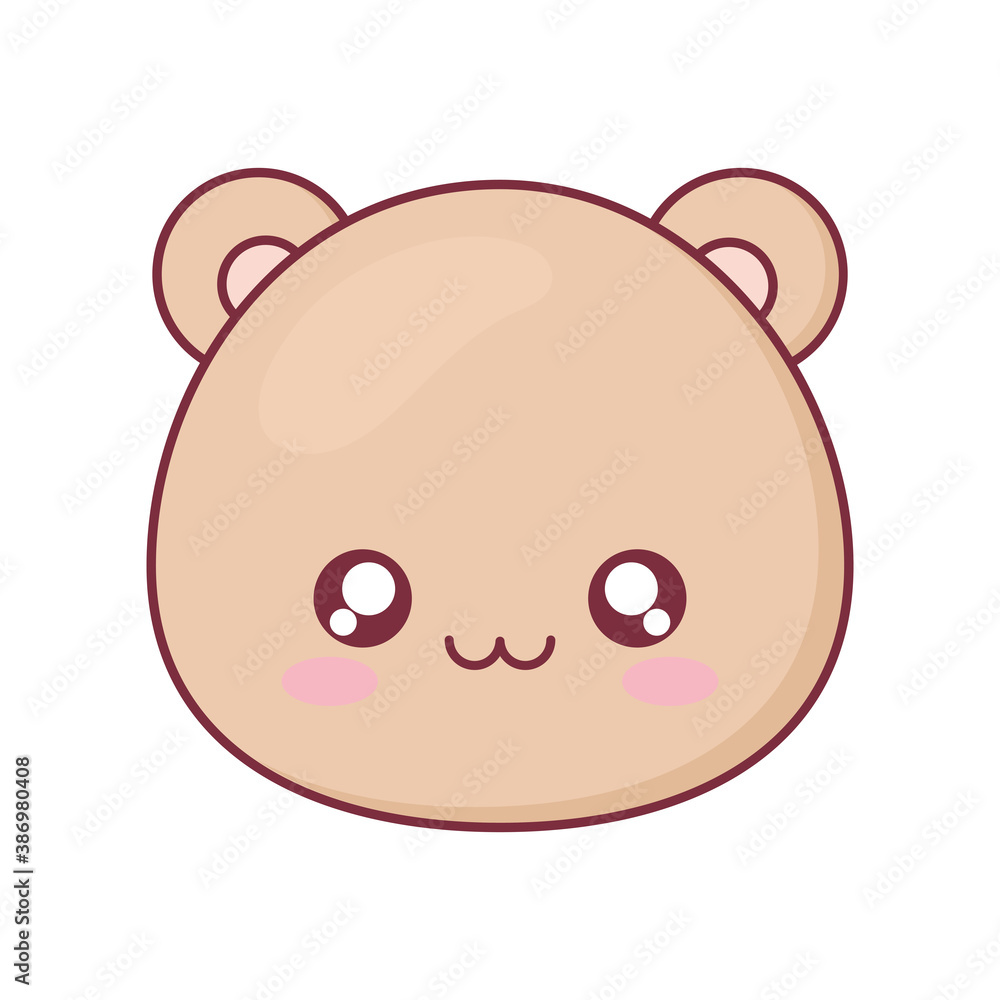 Kawaii bear animal cartoon vector design Kawaii bear animal cartoon vector design