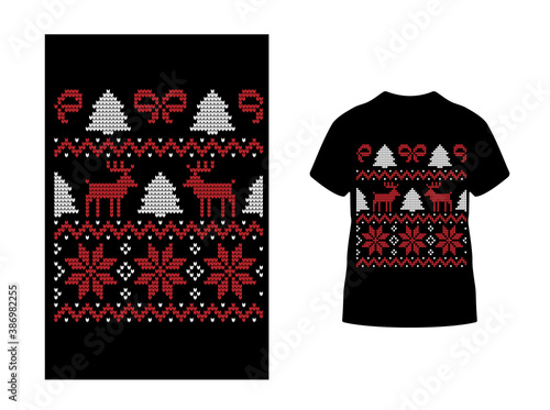 Marry Christmas t shirt designs template. Vector graphic typographic design for poster, label, badge, logo,bags, stickers, curtains, posters, bed covers, pillows.