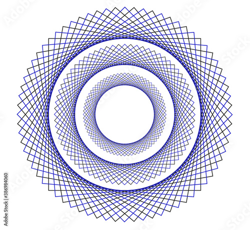 Vector Guilloche elements for certificate or diploma and currency design