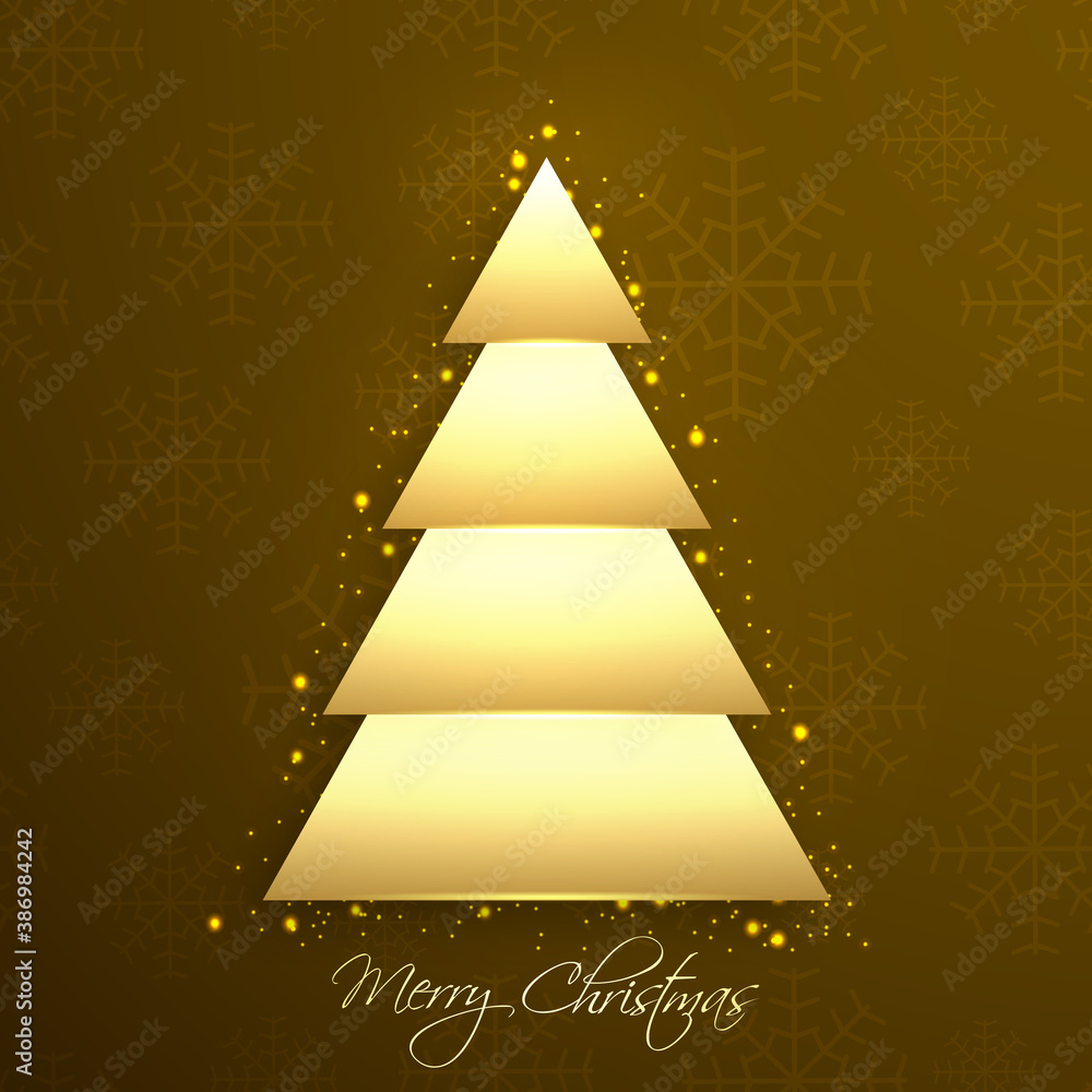 Fototapeta premium Illustration of merry Christmas for the celebration of Christian community festival.