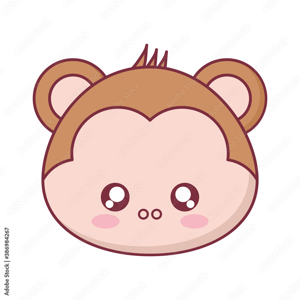 Kawaii monkey animal cartoon vector design Kawaii monkey animal cartoon vector design
