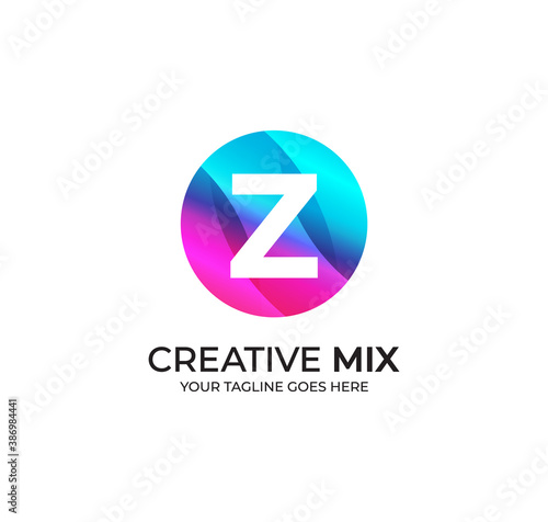 Z Alphabet Colorfull Logo Design Concept Free Download Z Alphabet Colorfull Logo Design Concept - GFXLoad