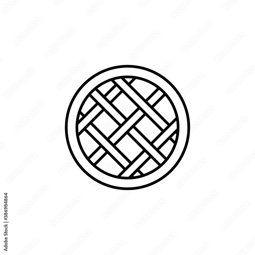 apple pie icon element of bakery icon for mobile concept and web apps. Thin line apple pie icon can be used for web and mobile. Premium icon on white background apple pie icon element of bakery icon for mobile concept and web apps. Thin line apple pie icon can be used for web and mobile. Premium icon on white background