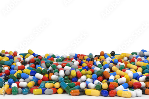 3d Colorful Capsules Array