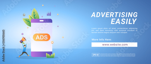 Advertising banners, placing digital ads with ease. Banners for promotional media