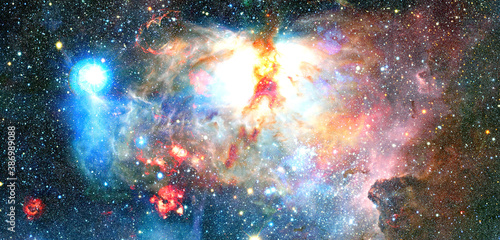 Fototapeta Naklejka Na Ścianę i Meble -  Nebula an interstellar cloud of star dust. Elements of this image furnished by NASA
