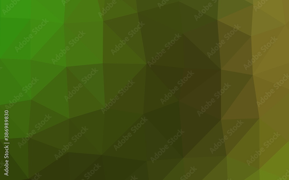 Light Green vector triangle mosaic texture. Light Green vector triangle mosaic texture.
