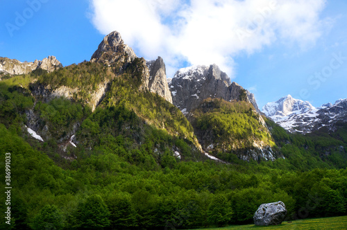 Landscape. Montenegro mountains. Grebaje.
