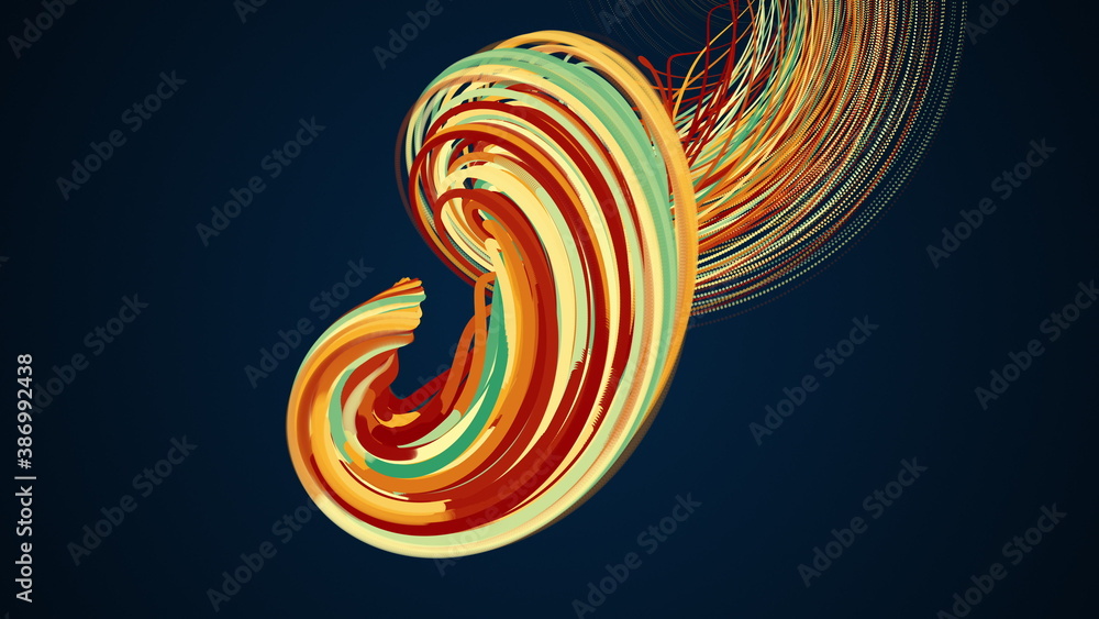 Spiral abstract element from particles, computer generated. 3d rendering vortex backdrop Spiral abstract element from particles, computer generated. 3d rendering vortex backdrop
