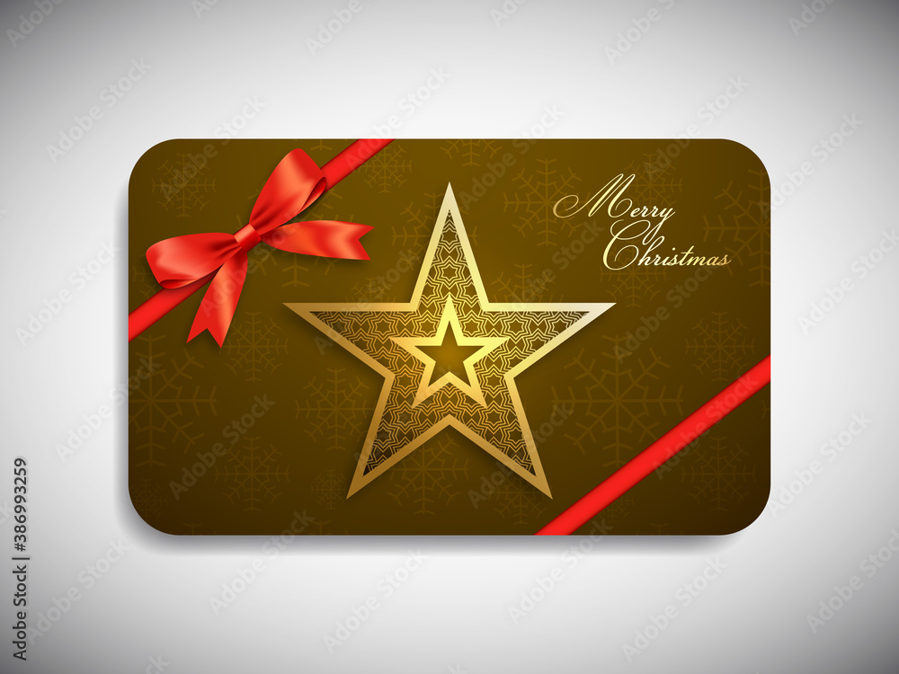 Gift card of merry Christmas for the celebration of Christian community festival. Gift card of merry Christmas for the celebration of Christian community festival.