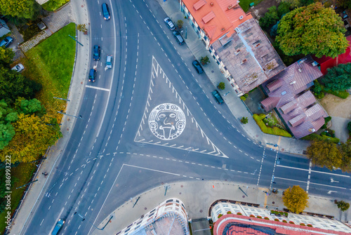 Square of the father of Fluxus, Jurgis Maciunas in Kaunas photo