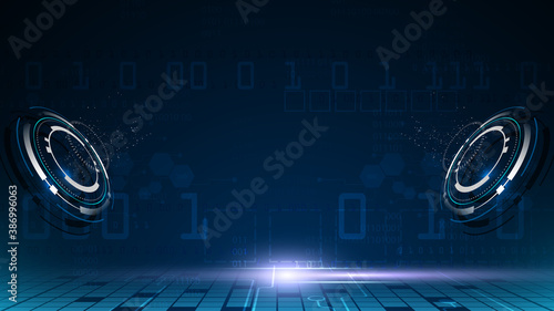 abstract sci fi hi tech template layout background eps 10 vector