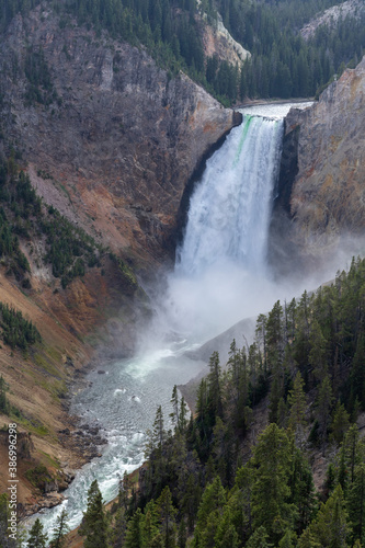 waterfall in Yellowstone