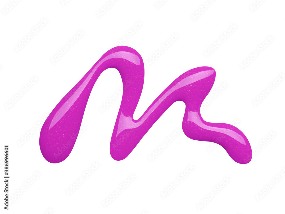 Blot of purple nail polish isolated on white Blot of purple nail polish isolated on white