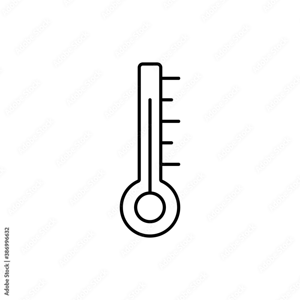 temperature icon element of weather icon for mobile concept and web apps. Thin line temperature icon can be used for web and mobile. Premium icon on white background temperature icon element of weather icon for mobile concept and web apps. Thin line temperature icon can be used for web and mobile. Premium icon on white background
