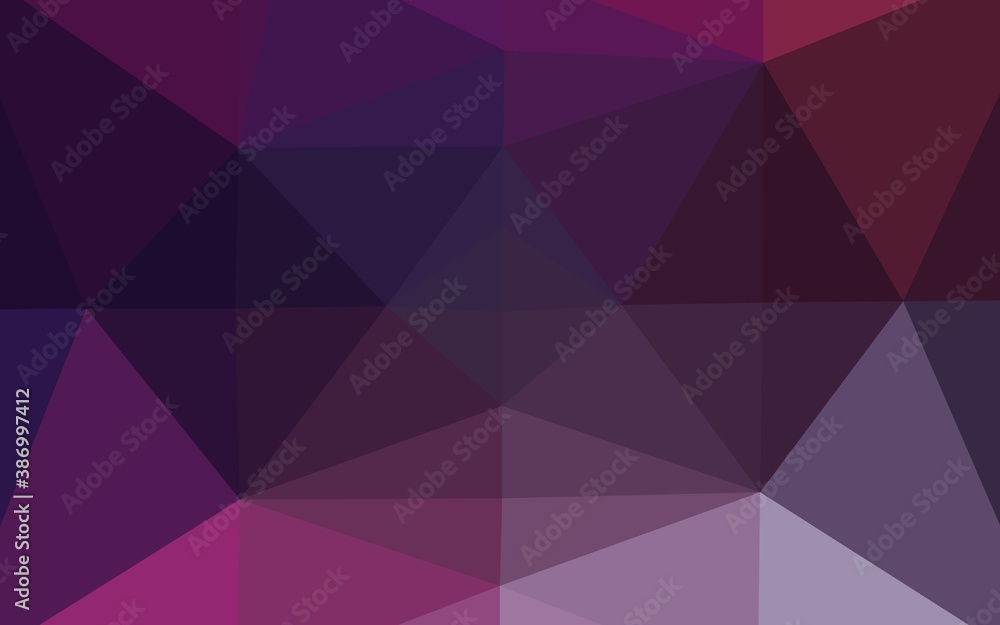 Dark Purple, Pink vector shining triangular background. Dark Purple, Pink vector shining triangular background.