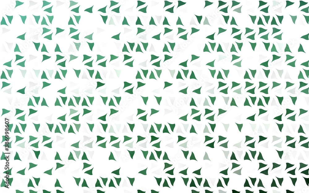 Light Green vector template with crystals, triangles. Light Green vector template with crystals, triangles.
