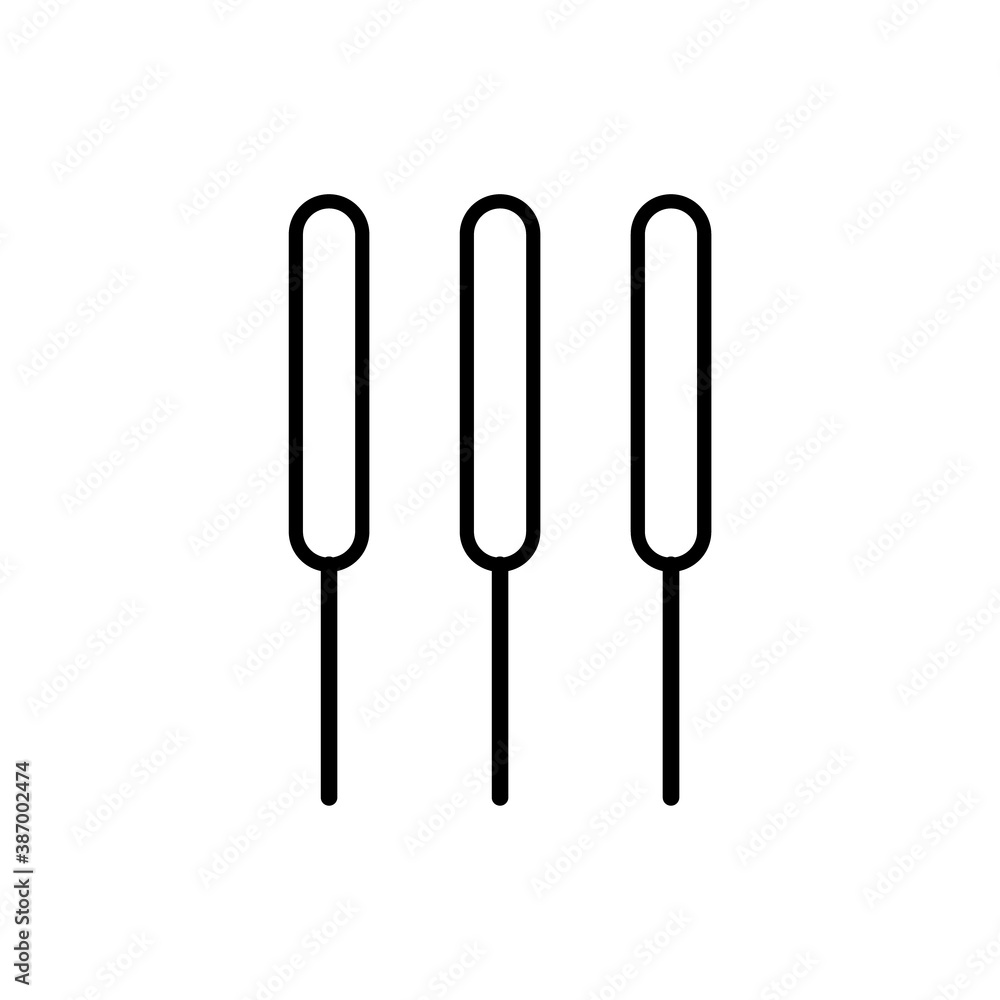 acupuncture needles line style icon acupuncture needles line style icon