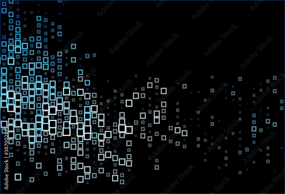 Dark BLUE vector layout with lines, rectangles.