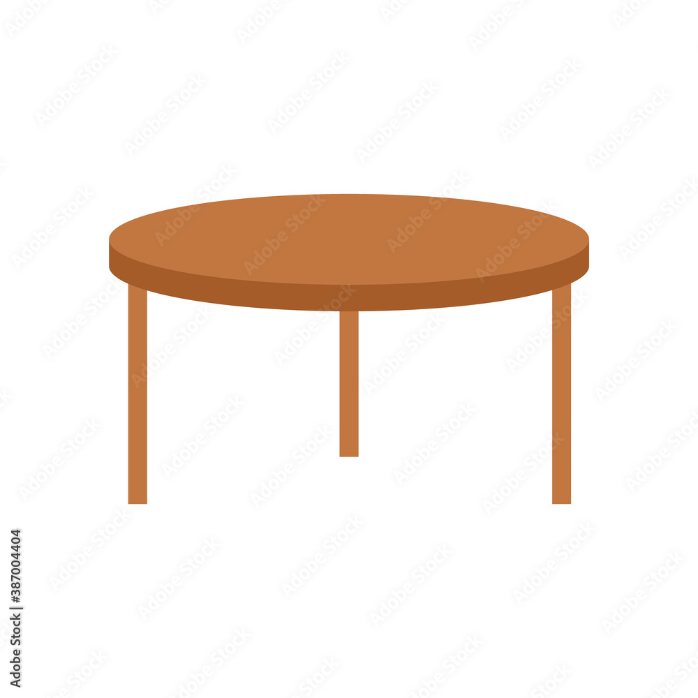 Fototapeta premium wooden table forniture isolated icon