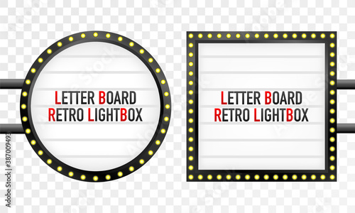 Vintage advertising for promotion design. Mockup template. Banner promotion.