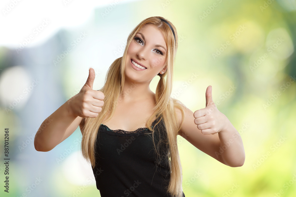 Daumen hoch Stock Photo Adobe Stock