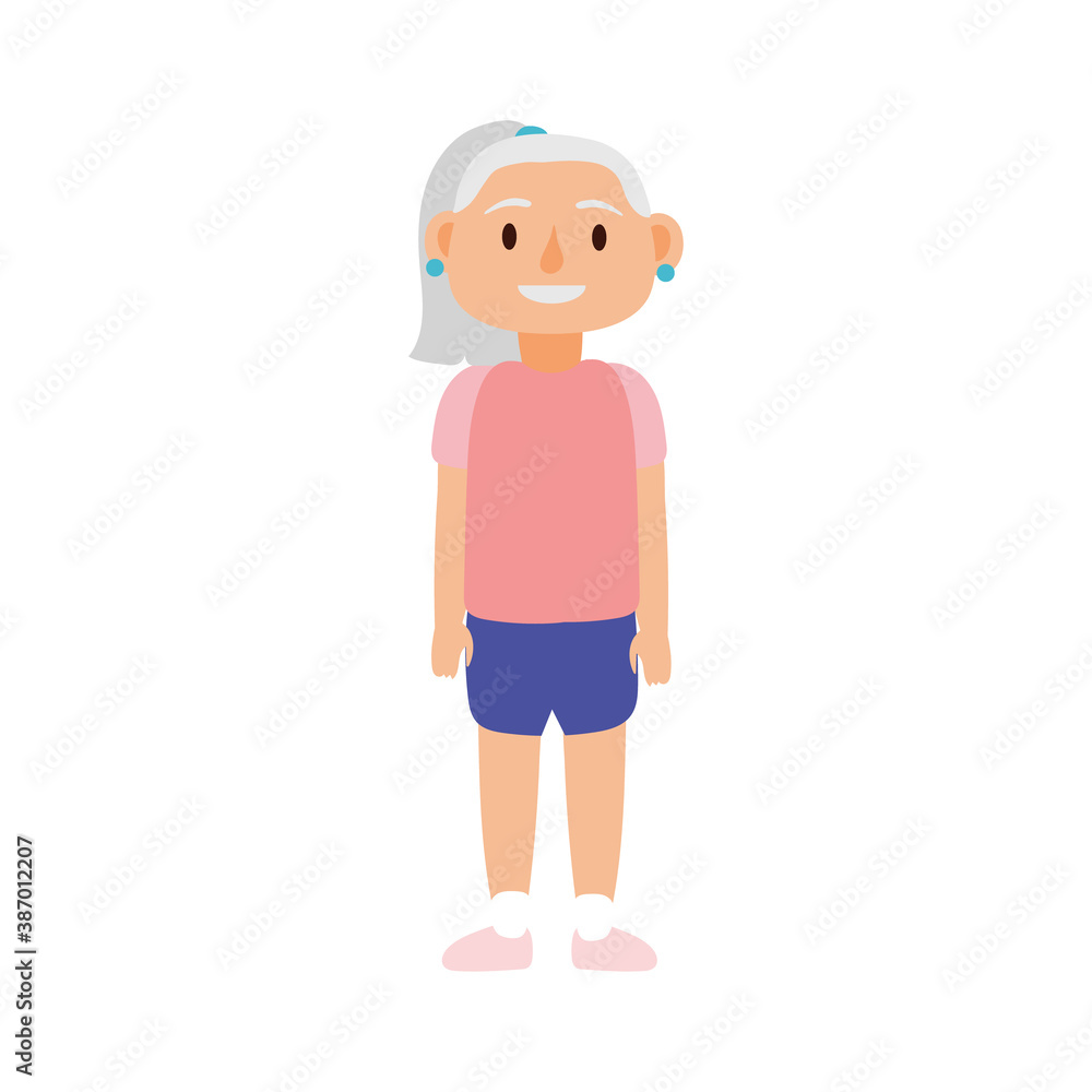 old woman person avatar character old woman person avatar character