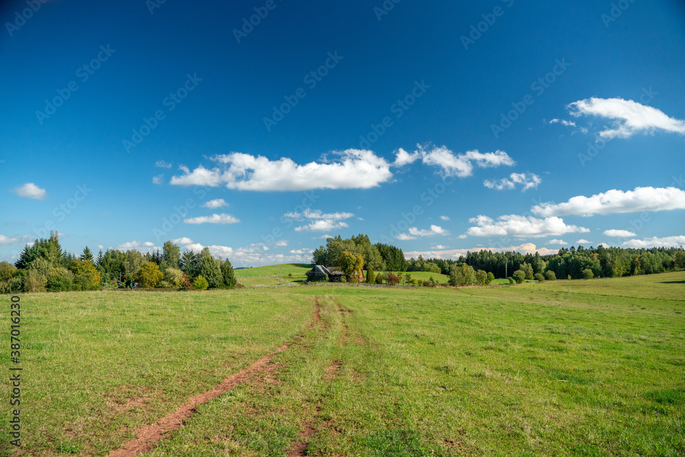 Obraz premium landscape with sky and grass