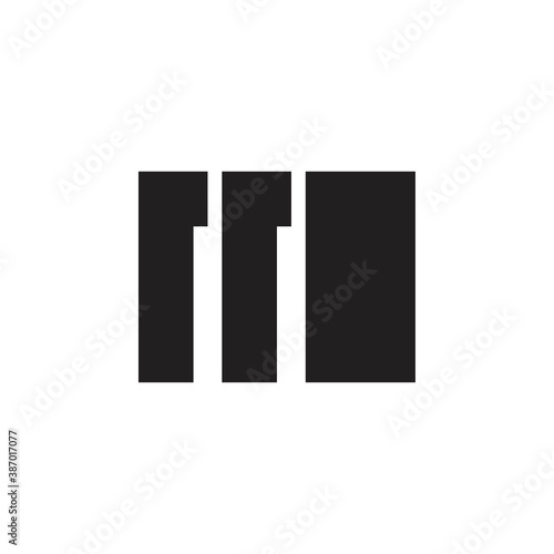 M letter logo design vector