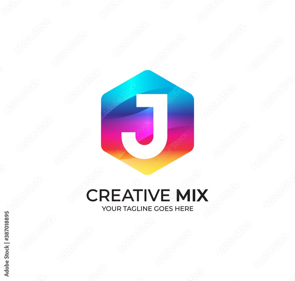 J Alphabet Modern Logo Design Concept J Alphabet Modern Logo Design Concept