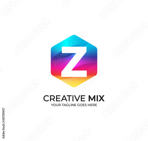 Free Download Z Alphabet Modern Logo Design Concept - GFXLoad