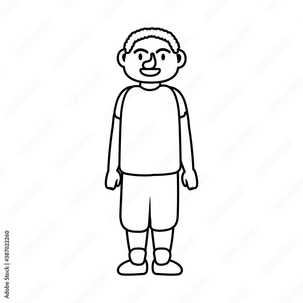 old man person character line style icon old man person character line style icon