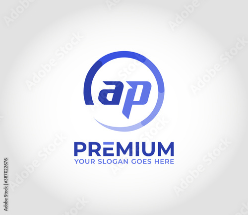 AP Modern Logo Design Concept