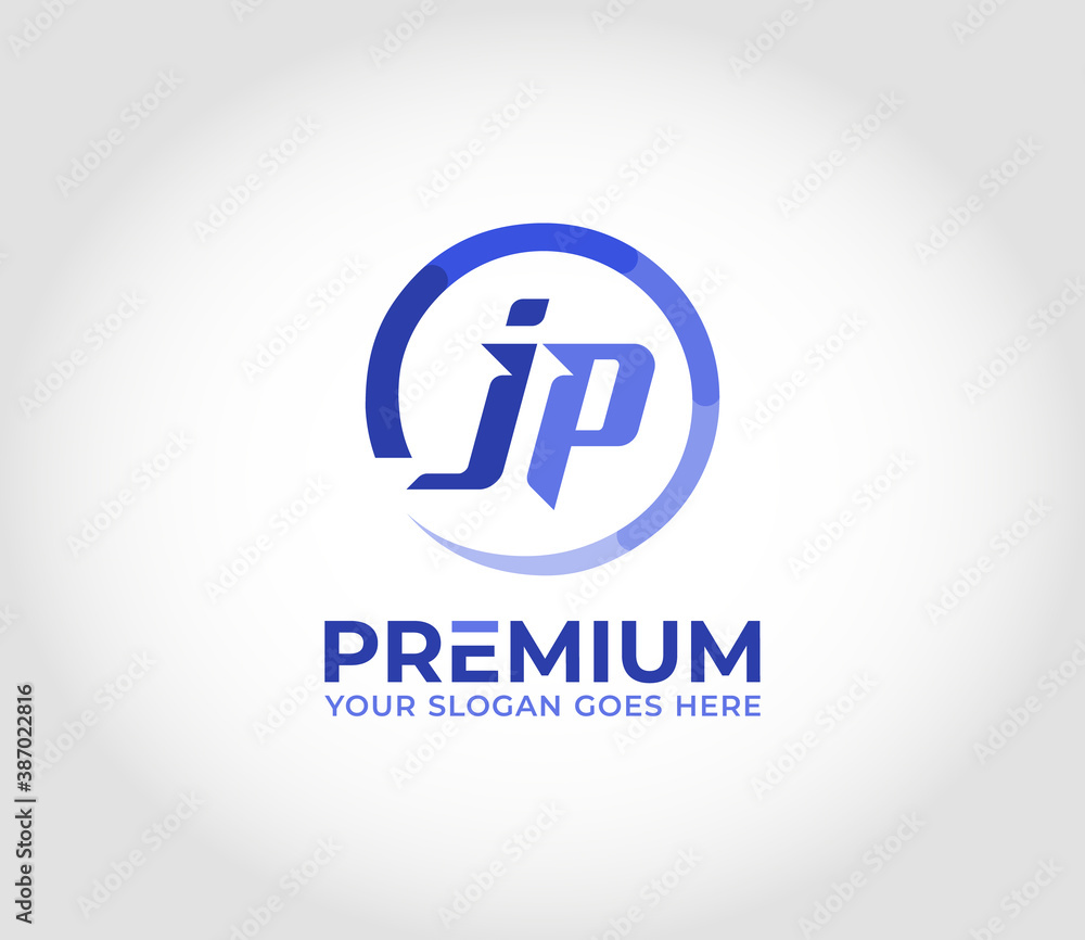 JP Modern Logo Design Concept JP Modern Logo Design Concept