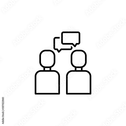 Consulting icon flat vector illustration