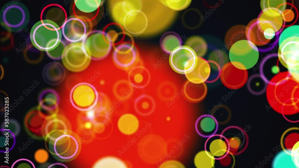 Computer generated the rows of multi colored circles and rings. 3d rendering abstract background from different round particles Computer generated the rows of multi colored circles and rings. 3d rendering abstract background from different round particles