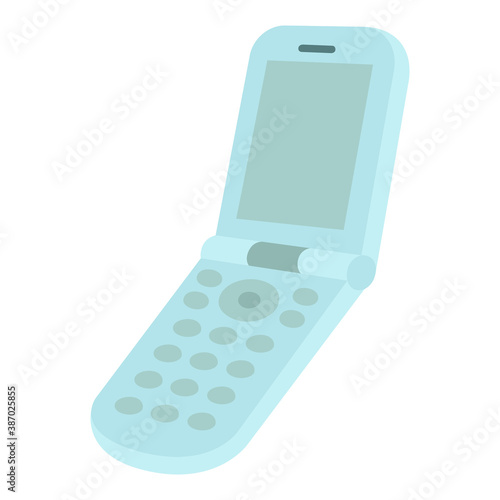 携帯電話　ガラパゴスケータイ　ボタン　電子機器　イラスト　アイコン