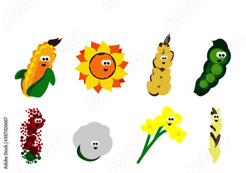 Cultivos Vectorizados