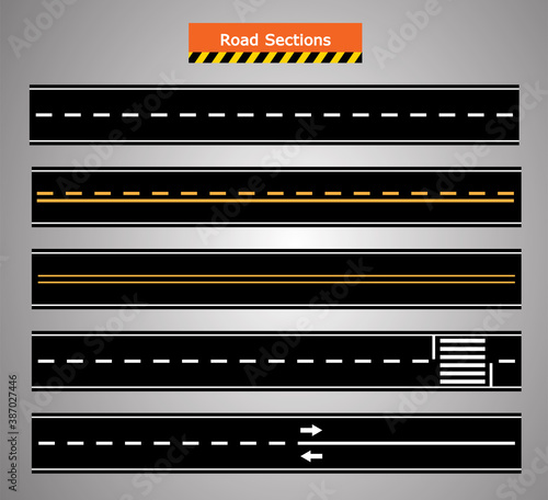 road  icon, Winding curved road ,transportation set ,vector design