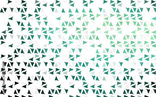 Light Green vector texture in triangular style.