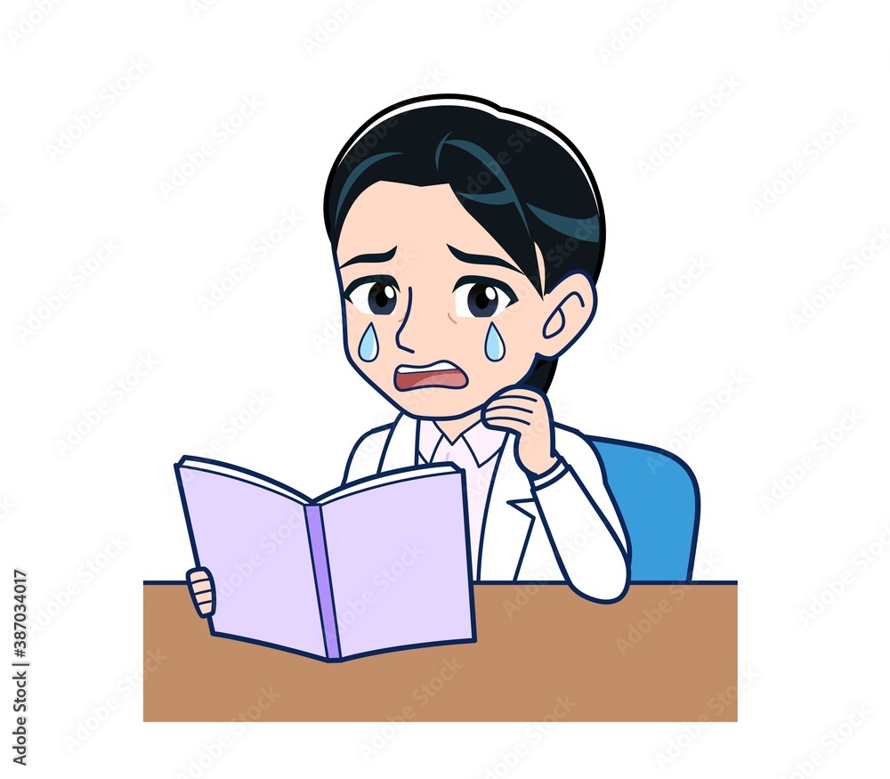 Young female doctor in a white lab coat Young female doctor in a white lab coat