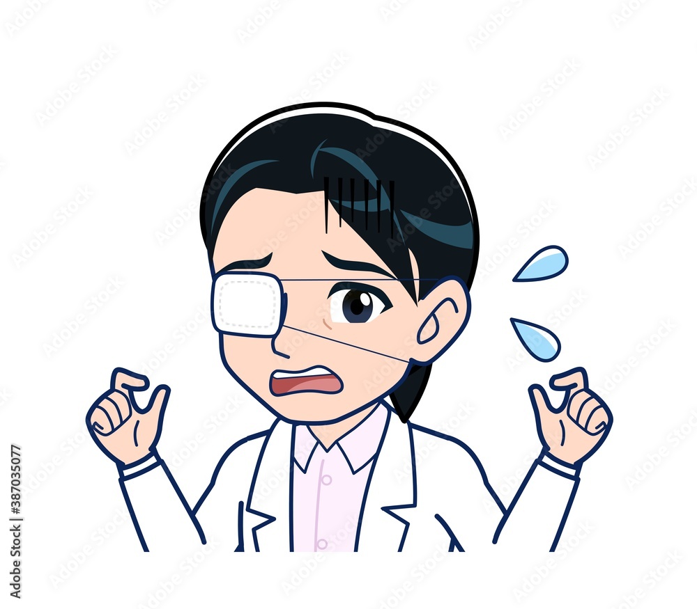 Young female doctor in a white lab coat Young female doctor in a white lab coat