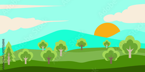background landscape natur  design vector illustration